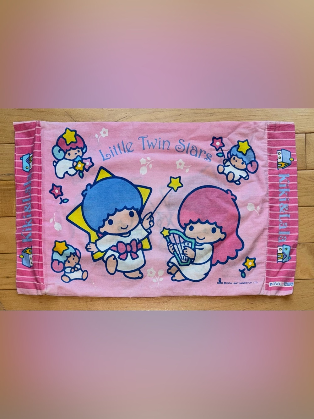 Vintage Sanrio 1987 “Little Twin Stars” Small Pillow Case! Great Condition!!!